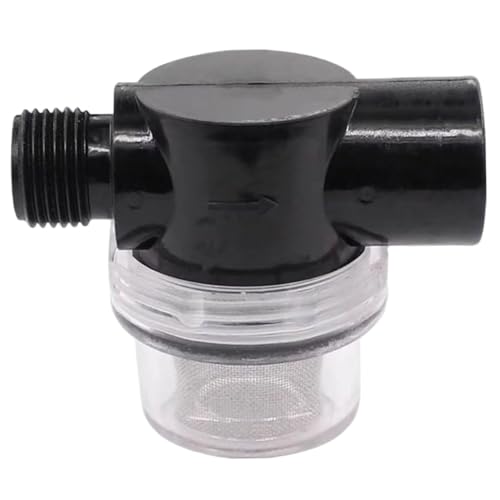 Veesper RV Wasserpumpenfilter 1/2 Zoll Kunststoff-Drehrohrsieb mit 50-Mesh-Edelstahl-Bildschirm Transparent Sedimentersatzfilter für Wasserschlauch von Veesper
