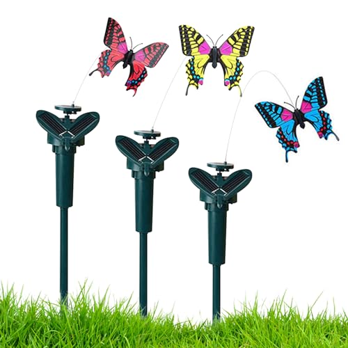 Veesper Schwimmender Schmetterling, 3 Stück, Dekoration für den Garten, Schmetterling, für den Außenbereich und Alleen, zufällige Farbe Veesper Schwimmender Schmetterling, 3 Stück, Dekoration für den Garten, Schmetterling, für den Außenbereich und Alleen, zufällige Farbe von Veesper