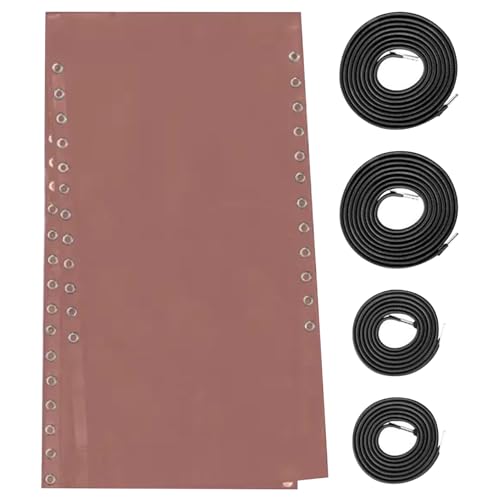 Veesper Terrassstuhl Ersatzstoff Stoff 63x17in wasserdichte atmungsaktive Stuhl Stuhl Stoff mit 4 Bungee -Kordeln Outdoor Reparaturkit für Terrasse Gartenmöbel Kaffee Veesper Terrassstuhl Ersatzstoff Stoff 63x17in wasserdichte atmungsaktive Stuhl Stuhl Stoff mit 4 Bungee -Kordeln Outdoor Reparaturkit für Terrasse Gartenmöbel Kaffee von Veesper