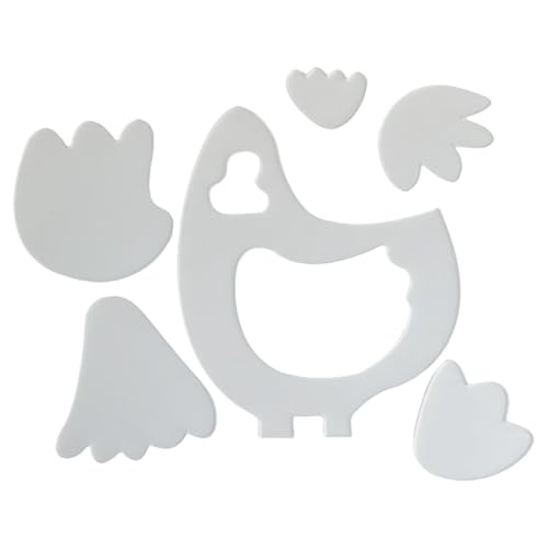 Akryl Quilt Schablonen,Hühner Quilt Vorlagen | Schablonenwerkzeuge Zubehör Für Projekte Platzsets Wanddekoration Anfänger von Veeteah