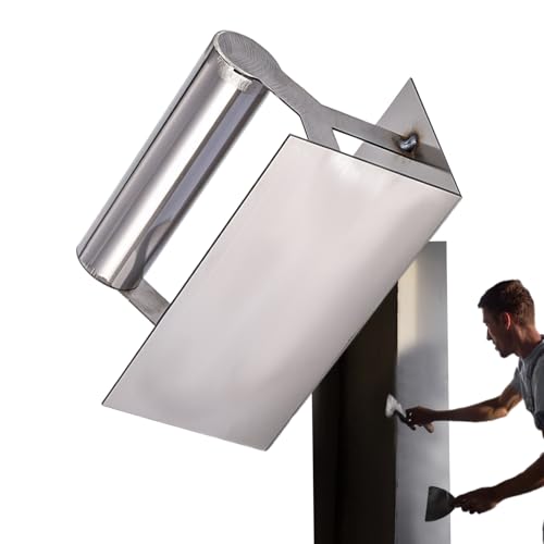 Eckkelle - Edelstahl Werkzeug für Beton | Ergonomischer Multifunktionaler Kantenglätter zum Renovieren Verputzen Malern und Trockenbauarbeiten von Veeteah