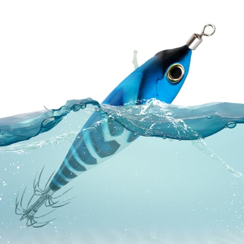 Fishing Squid Köder,Leuchtköder für Tintenfisch und Oktopus - Fluoreszierender Angelköder Kompakte Schwimmköder-Nachbildung Fishing Squid Köder,Leuchtköder für Tintenfisch und Oktopus - Fluoreszierender Angelköder Kompakte Schwimmköder-Nachbildung von Veeteah