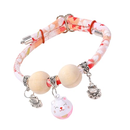 Halsbänder Für Katzen, Halsband Mit Zedernholzperlen, Für Klein Mittel Groß Katzen Hals Schmuck Tägliche Wohnung Garten Spaziergang Training Halsbänder Für Katzen, Halsband Mit Zedernholzperlen, Für Klein Mittel Groß Katzen Hals Schmuck Tägliche Wohnung Garten Spaziergang Training von Veeteah