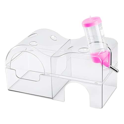 Hamster Sandbad Behälter | Hamster Badebehälter | Schüssel Lebensraum Dekoration Für Kleintierkäfig Zwerghamster Mäuse Meerschweinchen von Veeteah