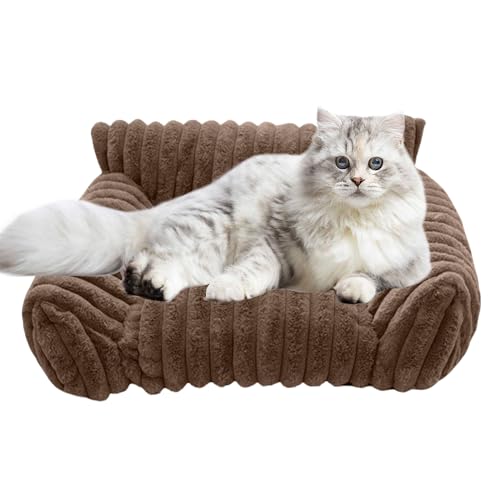 Katzen Sofa Bett,rutschfeste Haustier Couch - Erhöhtes Gemütliches Katzen Und Hund Sofa Bett Für Wohnung Reisen Terrasse Drinnen Und Draußen von Veeteah