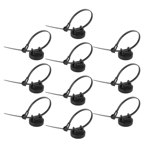 Magnetischer Kabelhalter - Ladestation Organizer 10er Set | Multifunktionale Kabelhalterung Für Wand Auto Nachttisch Küche Büro Studentenzimmer Organisation von Veeteah