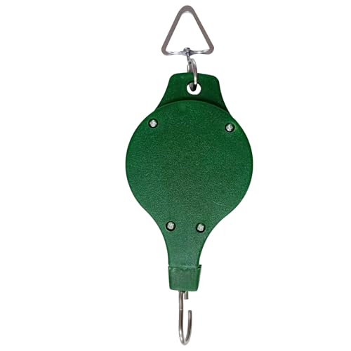 Pflanzen Flaschenzug Haken - Einziehbarer Flaschenzug Pflanzenaufhänger - Verstellbarer Blumenkorb Halter Für Pflanzenlampen Innen Außen Töpfe Vogelfutterhaus von Veeteah