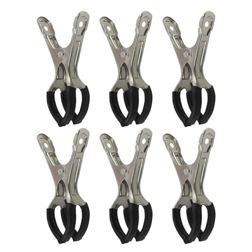 Pool Abdeckungsklammern | 6 Stück Edelstahl Clips In Saxophon-Form - Ersatzteile für eingelassene -Pools Winter Spa heiße Tage Schwimmbecken Garten Familie und Freunde Bauernhof Isoliernetz von Veeteah