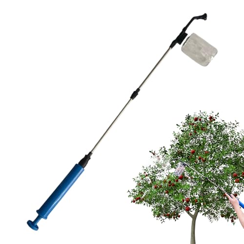 Pulversprüher Stäuber - Erdpulverstaubwedel - Quick Tools 250ml Teleskop Sprühgerät für Innen Außen Gemüse Obst Gewächshaus Tomaten Erdbeeren Paprika von Veeteah