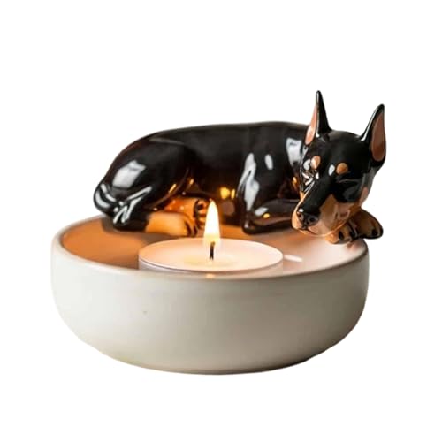 Teelichthalter, Teelichtbehälter, Dekorative Schale Mit Hund Design Für Wohnung Küche Kamin Halloween Feiertage Party Teelichthalter, Teelichtbehälter, Dekorative Schale Mit Hund Design Für Wohnung Küche Kamin Halloween Feiertage Party von Veeteah