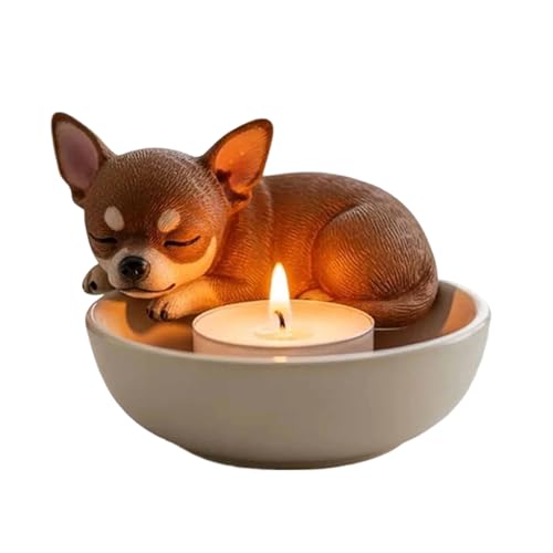 Teelichthalter | Dekorative Kerzenständer,Dekorative Schale Mit Hund Design Für Wohnung Küche Kamin Halloween Feiertage Party Teelichthalter | Dekorative Kerzenständer,Dekorative Schale Mit Hund Design Für Wohnung Küche Kamin Halloween Feiertage Party von Veeteah