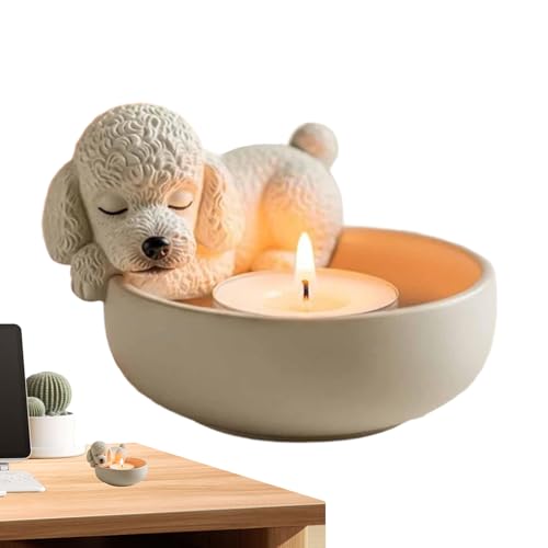 Teelichthalter | Dekorative Kerzenständer | Dekorative Schale Mit Hund Design Für Wohnung Küche Kamin Halloween Feiertage Party von Veeteah