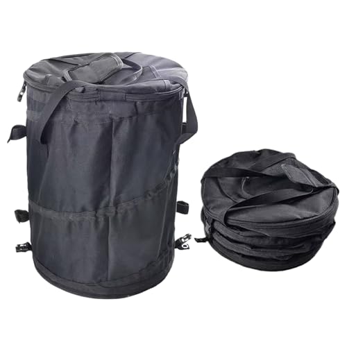 Veeteah Camping Mülleimer | Klappbarer Outdoor Mülleimer Mit Deckel,Aufbewahrungsbox Für Kleidung Spielzeug Outdoor-Aktivitäten Gartenabfälle Reise von Veeteah