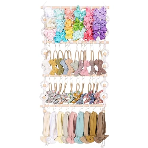 Veeteah Haarbandhalter Für Mädchen | Wandhalterung Für Haargummis Und Haarbänder - Dekorativer Wandhalter Für Baby-Accessoires Kinderzimmer Wohnzimmer Schlafzimmer Badezimmer Veeteah Haarbandhalter Für Mädchen | Wandhalterung Für Haargummis Und Haarbänder - Dekorativer Wandhalter Für Baby-Accessoires Kinderzimmer Wohnzimmer Schlafzimmer Badezimmer von Veeteah
