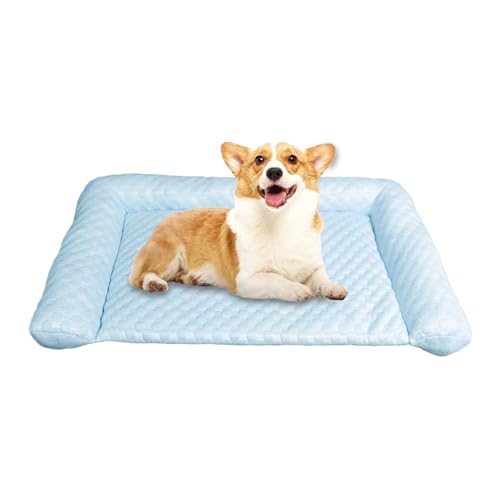 Veeteah Kühlmatte Für Hunde | Robuster Kühlunterlage Für Hunde Wasserdicht | Atmungsaktive Klimaanlage Bei Für Wohnung Garten Freizeit Auto Reise Schlafzimmer Boden Innenbereich von Veeteah