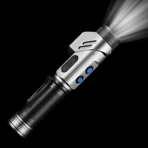 Veeteah Magnet Taschenlampe - Wiederaufladbare Magnetleuchte - 90-Grad Schwenkbare Arbeitsleuchte Tragbar Für Camping Reisen Garage Hauseinsatz Angeln Mechaniker Nachteinsatz Auto von Veeteah
