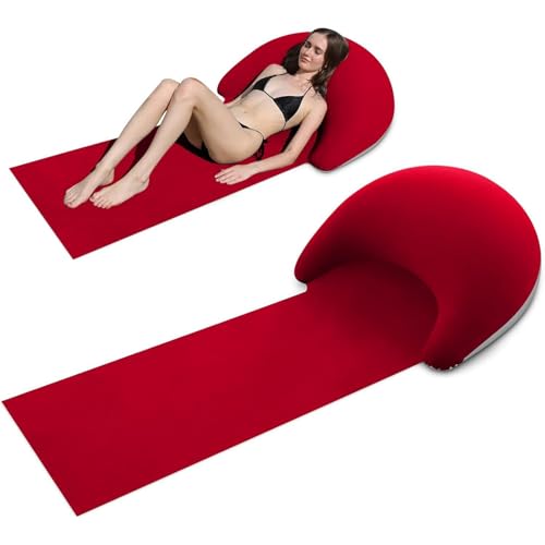 Veeteah Outdoor Strandmatte - Outdoor Sonnenbad Strandmatte Mit Kissen | Flauschige Faltbare Reise-Essentials Für Park Schwimmbad Wanderung Picknick Freizeitaktivitäten von Veeteah