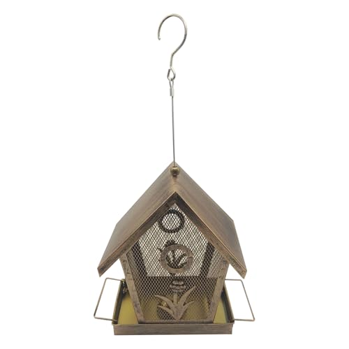 Vogelfutterhauser Draussen Eichhornchensicher | Metallgitter Vogelfutterhaus Mit Eichhörnchenschutz - Finkenfutterplatz Zur Naturbeobachtung Im Garten von Veeteah