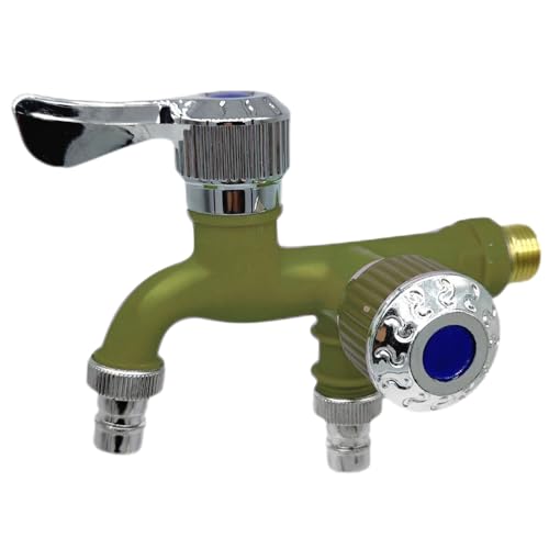 Wischwasserhahn - Auslaufsicherer Wischwasserhahn - Galvanikprozess Wäschewannenhahn Gute Dichtleistung, auslaufsicherer Doppelgriffhahn mit Doppelventilkern Wischwasserhahn - Auslaufsicherer Wischwasserhahn - Galvanikprozess Wäschewannenhahn Gute Dichtleistung, auslaufsicherer Doppelgriffhahn mit Doppelventilkern von Veeteah