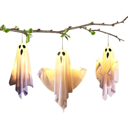 deko | Leuchtendes Grusel Set,3er Set LED Für Garten Terrasse Wohnzimmer Außenbereich Party Innenbereich Bauernhaus von Veeteah