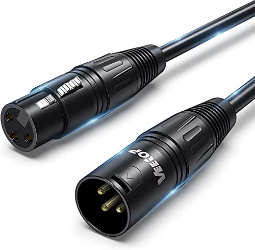 Veetop XLR Kabel Mikrofon, XLR Mikrofon, Mikrofonkabel XLR Stecker auf XLR Buchse (15m) von Veetop