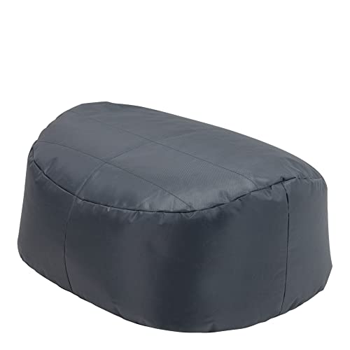 Veeva Fußhocker „Vista“, Wasserabweisend Sitzhocker Outdoor, XL Sitzpouf Outdoor, Puff Hocker Groß von Veeva