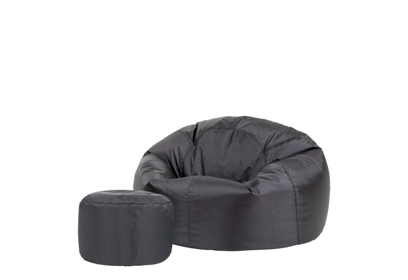 Veeva Sitzsack Klassischer Sitzsack Outdoor mit Sitzpouf von Veeva