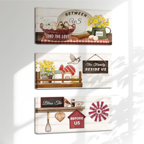 Wandschmuck mit Familienzitat – Bless The Food Before Us Schild, Leinwanddrucke, Gemälde, gerahmte Wanddekoration Wandschmuck mit Familienzitat – Bless The Food Before Us Schild, Leinwanddrucke, Gemälde, gerahmte Wanddekoration von Vefacaiyo