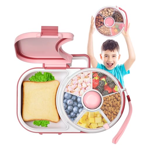Vefacion Snackbox mit Fächern Kinder Snack Spinner Satz Tragbares Siegel Deckel Snackteller Multifunktionale Baby Brotdose Schule Jausenbox Vefacion Snackbox mit Fächern Kinder Snack Spinner Satz Tragbares Siegel Deckel Snackteller Multifunktionale Baby Brotdose Schule Jausenbox von Vefacion