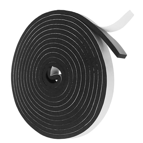Vefhby Dichtungsband Selbstklebend, 20mm(B) x 10mm(D) Moosgummi Selbstklebend Schaumstoff für Türen Fenster Schalldämmung Anti-Kollision Staubdicht Dichtband (20mm x 10mm x 5m) von Vefhby