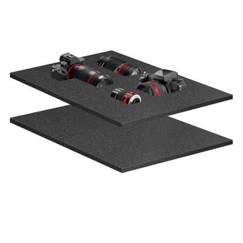 Vefhby Schaumstoff Zuschnitt 2 Stück 400 x 300 x 10 mm, Schaumstoffeinlage Werkzeugkoffer Kamerakoffer Schaumstoff, Schaumstoffplatte für Tabletop Miniaturen Werkzeug Vefhby Schaumstoff Zuschnitt 2 Stück 400 x 300 x 10 mm, Schaumstoffeinlage Werkzeugkoffer Kamerakoffer Schaumstoff, Schaumstoffplatte für Tabletop Miniaturen Werkzeug von Vefhby