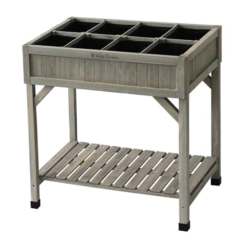 VegTrug Herb Raised Bed 103 x 76 x 80 cm Greywash von VegTrug