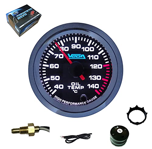 Vega® Manometer Hohe Präzision Öltemperatur 40-140°C 7 Farben 52mm von Vega