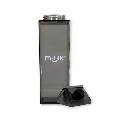 Mililk® Kanne | 1 Liter | BPA frei | transparent und getönt | Karaffe | Wasserflasche | Milchkarton für Saft, Getränke | Wasser Krug | spülmaschinenfest von Veganz
