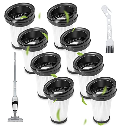 8 Stück Filter für Grundig VCH9832 VCH9829 VCH9629 VCH9630 VCH9631 VCH9632,Hepa-Filter Handstaubsauger Filter Ersatzfilter Ustauschfilter mit 1 Reinigungsbürste (Ersetzt Nr.9178008590) von Vegena