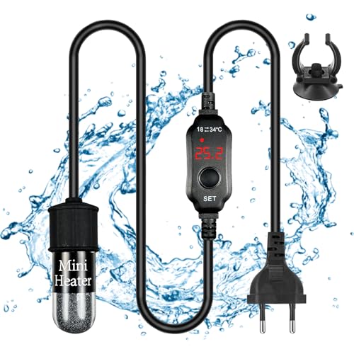 Aquarium Heizung, 10 W Mini Aquarium Heizung, Mini Aquarium Heizstab, Aquarium Heizer Aquariumheizung Mit Saugnäpfen Mit Intelligenter Led-Temperaturanzeige Und Externen Einstellbarem Temperaturregler Aquarium Heizung, 10 W Mini Aquarium Heizung, Mini Aquarium Heizstab, Aquarium Heizer Aquariumheizung Mit Saugnäpfen Mit Intelligenter Led-Temperaturanzeige Und Externen Einstellbarem Temperaturregler von Vegena