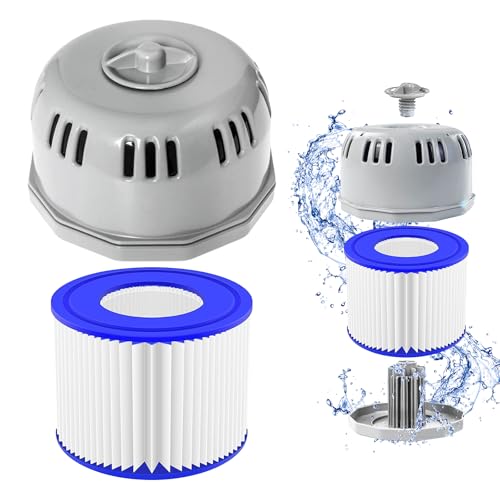 Für Lay Z Spa Filterhalter Gehäuse - Pool Reinigung Kartuschenhalter, Abdeckung und Gehäuse Set für Spa's Filtersystem, Lay-Z-Spa Bestway Doppelfiltergehäuse für Lazy Spa Alle Modelle Neu 54123 54112 von Vegena
