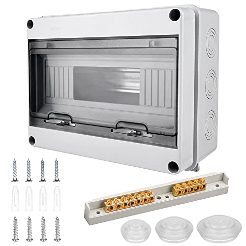Sicherungskasten Aufputz: Verteilerkasten Aufputz, Sicherungskasten 12 Module Verteilerdose IP65 Feuchtraum, Kleinverteiler Aufputz 1-Reihig Sicherungskasten Aufputz: Verteilerkasten Aufputz, Sicherungskasten 12 Module Verteilerdose IP65 Feuchtraum, Kleinverteiler Aufputz 1-Reihig von Vegena