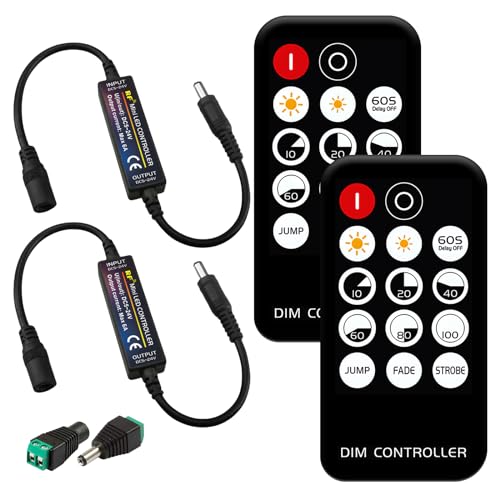 Vegena 2 Stücke Mini Rf Dimmer Controller, LED Controller, LED Streifen Controllers, Mini Rf Fernbedienung 14 Tasten Für Fcob 3014 5630 5730 3528 LEDs-Streifen Für Cct Strip Vegena 2 Stücke Mini Rf Dimmer Controller, LED Controller, LED Streifen Controllers, Mini Rf Fernbedienung 14 Tasten Für Fcob 3014 5630 5730 3528 LEDs-Streifen Für Cct Strip von Vegena