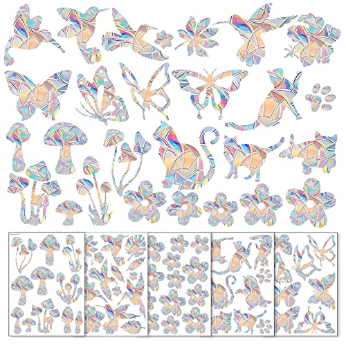 Vegena 56 Stück Fensteraufkleber für Vogelschutz, Regenbogen Fensterbilder Aufkleber Vogel Anti Kollision Fenstersticker Statische Haften Sticker Fenster Deko Vegena 56 Stück Fensteraufkleber für Vogelschutz, Regenbogen Fensterbilder Aufkleber Vogel Anti Kollision Fenstersticker Statische Haften Sticker Fenster Deko von Vegena