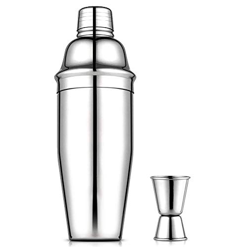 Vegena Cocktail-Shaker-Set, Profi-Bar-Shaker, Set aus Edelstahl, 750 ml, Shaker mit Filter von Vegena