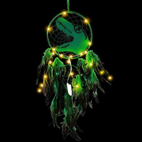 Vegena Traumfänger Kinder - LED Traumfänger mit Licht, Dinosaurier Dreamcatcher Handgemachter Dream Catchers für Kinderzimmer Deko Party Geburtstagsgeschenk Vegena Traumfänger Kinder - LED Traumfänger mit Licht, Dinosaurier Dreamcatcher Handgemachter Dream Catchers für Kinderzimmer Deko Party Geburtstagsgeschenk von Vegena