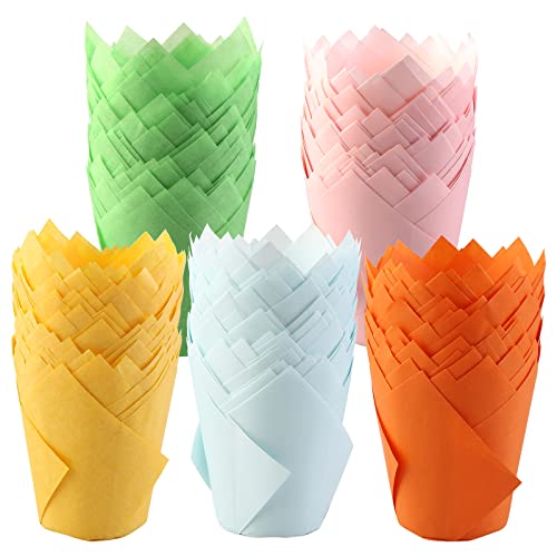 Vegena Tulpen Muffinförmchen Papier - 250 Stück Tulpenförmchen Backförmchen Cupcake Backbecher Papierförmchen Förmchen in Tulpenform Tulpe Muffin Fälle Fettdicht für Hochzeit Geburtstag Party Vegena Tulpen Muffinförmchen Papier - 250 Stück Tulpenförmchen Backförmchen Cupcake Backbecher Papierförmchen Förmchen in Tulpenform Tulpe Muffin Fälle Fettdicht für Hochzeit Geburtstag Party von Vegena
