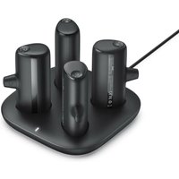 Powerbank 20 000 mAh Powerbank-Set 4x5000 mAh schwarz POGO-Station mit LED-Anzeige von Veger