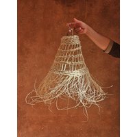 stroh Boho Pendelleuchte, Lampenschirm stroh Boho Pendelleuchte, Lampenschirm von VegetalDecor