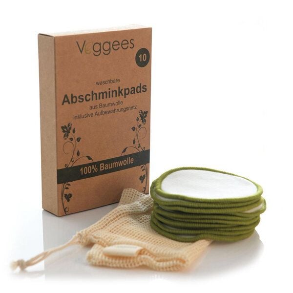 Veggees Abschminkpads waschbar aus Baumwolle von Veggees