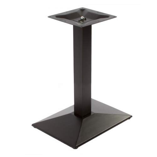 Tischgestell Tischbein schwarz – Modell TBC312G – Gusseisen, Höhe 72 cm, Gewicht 20 kg, Bodenplatte 55x40 cm, für Tischplatten bis 110x70 cm von Veggimoebel