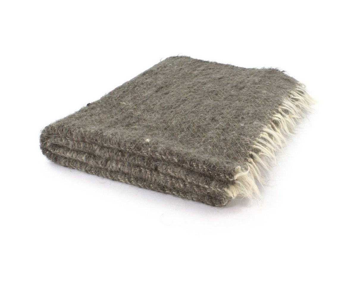 Outdoordecke Handgewebte Wolldecke graubraun 140 x 220 cm, Vehi Mercatus Outdoordecke Handgewebte Wolldecke graubraun 140 x 220 cm, Vehi Mercatus von Vehi Mercatus