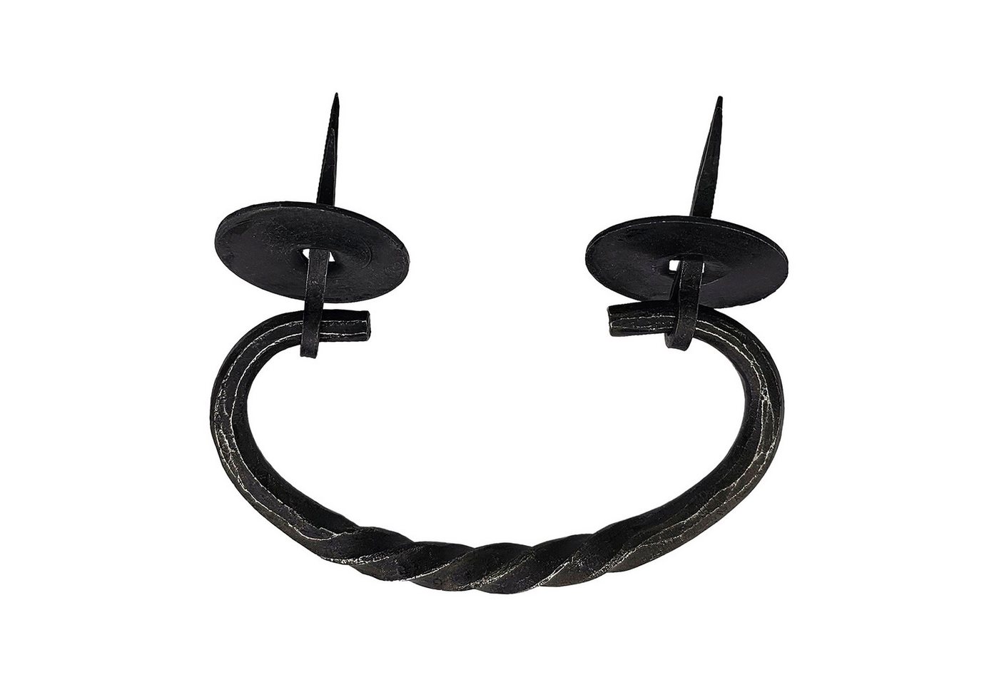 Vehi Mercatus Zierhaken Rustikal geschmiedeter Truhengriff / Griffbeschlag aus Eisen von Vehi Mercatus