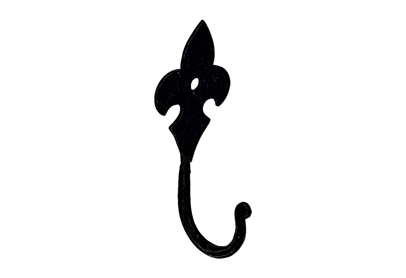 Vehi Mercatus Zierhaken Rustikaler geschmiedeter Wandhaken Lilie "Fleur de Lis" Vehi Mercatus Zierhaken Rustikaler geschmiedeter Wandhaken Lilie "Fleur de Lis" von Vehi Mercatus